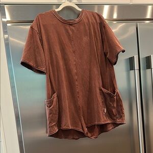 FP Movement by Free People Rust Shorts Romper